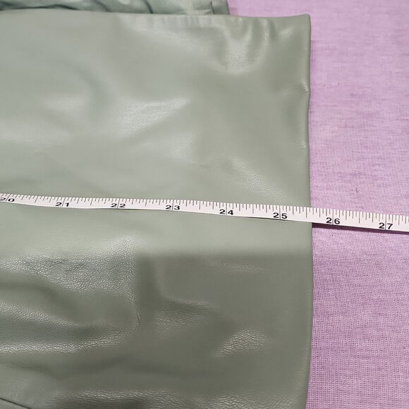 NWT Zara faux leather double breasted  blazer - Picture 9 of 13